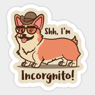 Incorgnito! Sticker